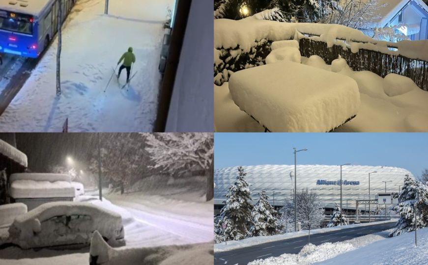 Haos u Njemačkoj: Pala hrpa snijega u Munchenu, otkazani avionski letovi i utakmica Bayerna