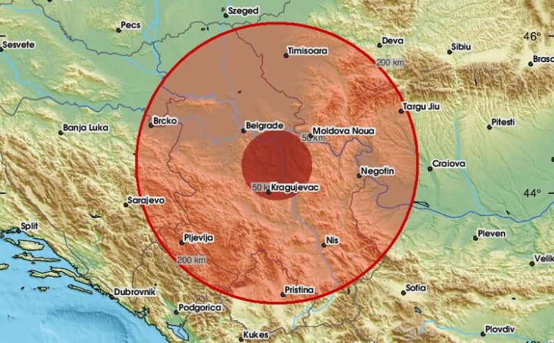 Zemljotres za zemljotresom u Srbiji. Evo šta javlja EMSC