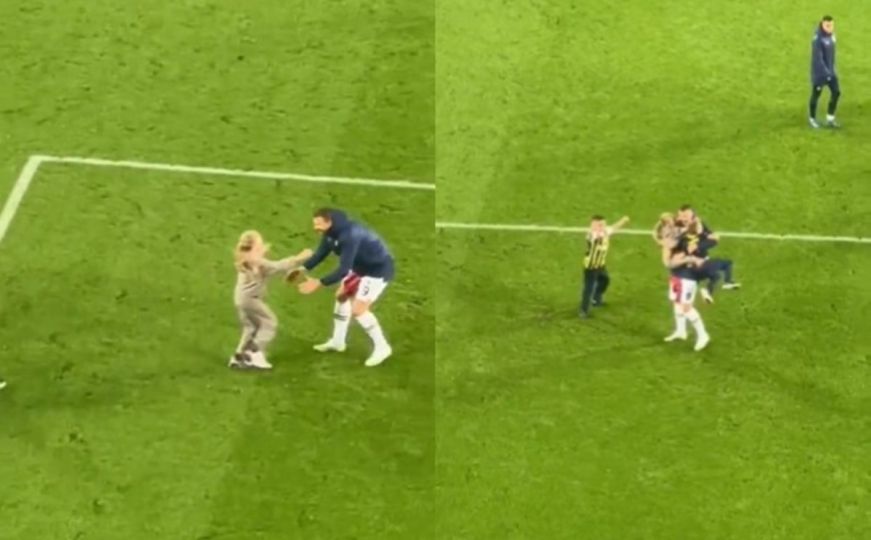 Scena koja će raznježiti sve Bosance: Djeca potrčala u zagrljaj Edina Džeke nakon utakmice