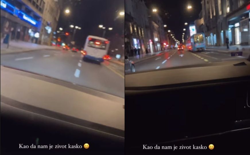 Influenserica iz Sarajeva objavila snimak: Bahata i opasna vožnja Titovom ulicom zgrozila javnost