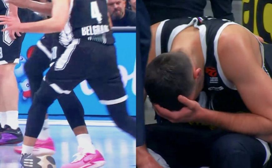 Jezive scene: Košarkaš Partizana doživio stravičnu povredu, trener zamalo zaplakao