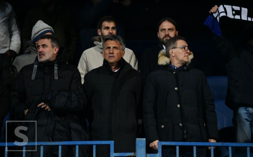 Specijalni gosti na stadionu Grbavica: Zdravko i Zoran Mamić u VIP loži prate utakmicu