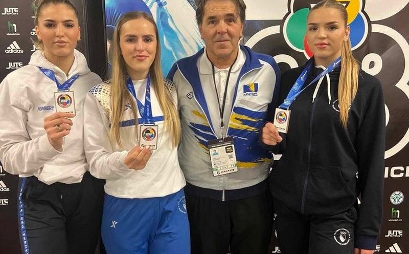 Tri sestre Sipović osvojile tri medalje na Svjetskoj karate ligi mladih u Veneciji