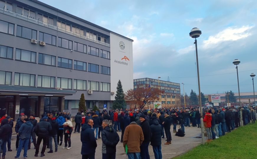 Nastavljen štrajk radnika ArcelorMittala: Protestovat će sve dok ne dobiju plaće