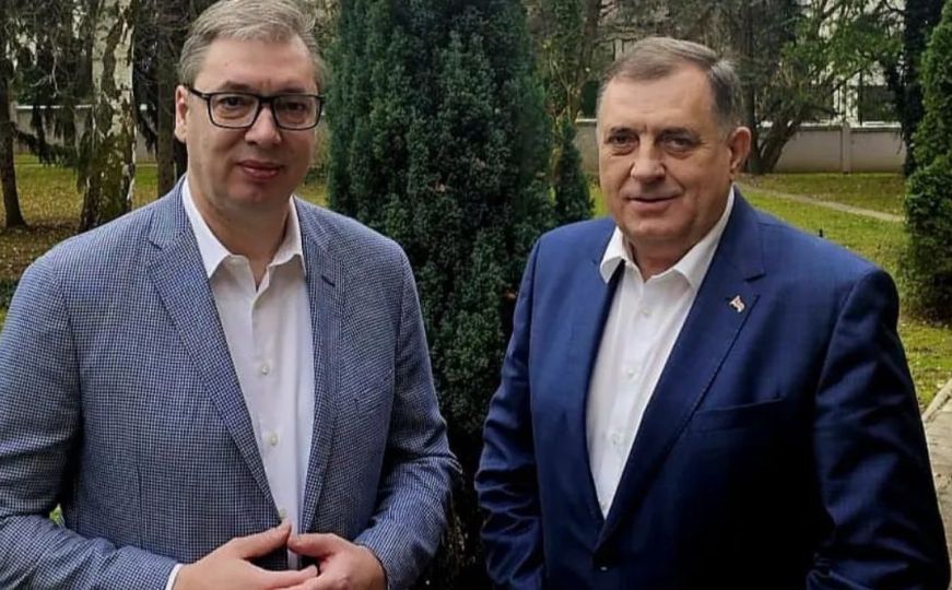 Dodik se u Beogradu sastao s Vučićem i pružio mu podršku pred izbore