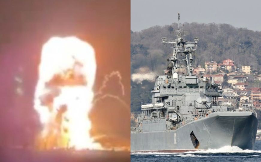 Ukrajina napala Krim: Gori ponos ruske mornarice