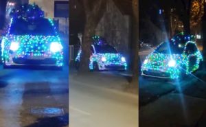 "Sija kao Las Vegas": Pogledajte automobil snimljen na bh. ulicama - okićen stotinama lampica