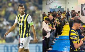 Navijači Fenerbahcea obavili molitvu u džamiji: 'Samo da Edin Džeko podigne trofej'