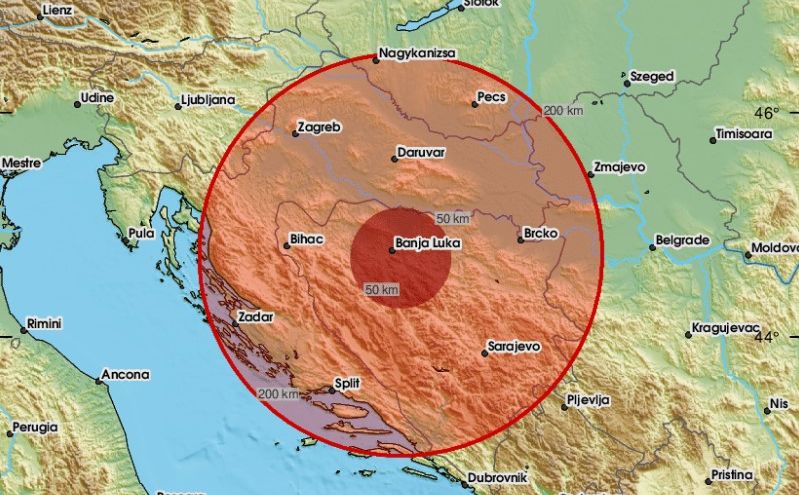 Zemljotres u Bosni i Hercegovini: "Veoma jak zvuk i nakon toga potres"