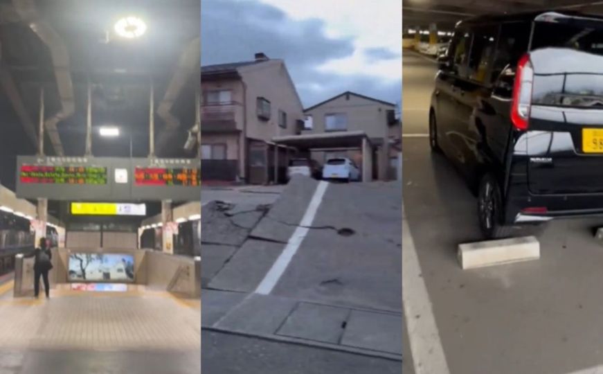 Kamere zabilježile jezive trenutke: Procurile prve snimke snažnog zemljotresa u Japanu