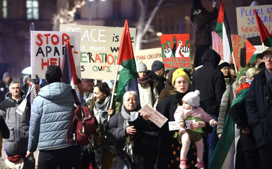 U centru Zagreba marširali za Palestinu: 'Plenkoviću, Anušiću, nije li vas sram?'
