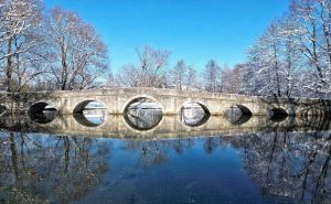 Zimski raj: Rimski most na rijeci Bosni u čarobnom januarskom ruhu