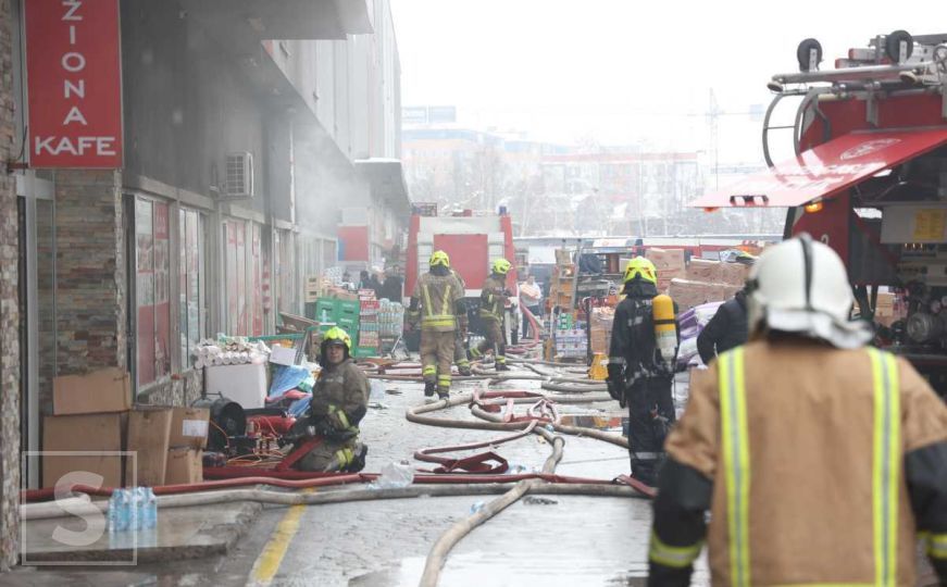 Pogledajte kako izgleda pijaca Heco nakon požara i dramatičnih scena u Sarajevu