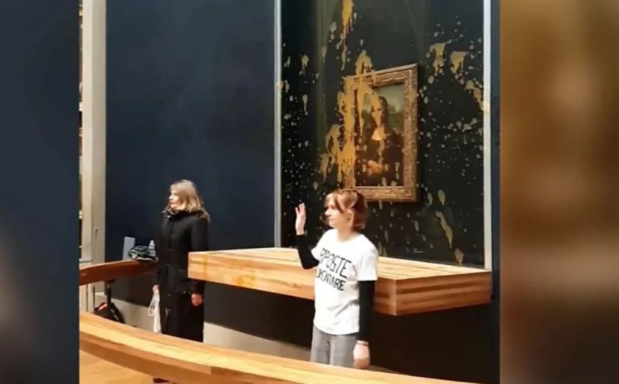Demonstranti bacili supu na 'Mona Lisu': Muzej 'Louvre' najavio tužbu