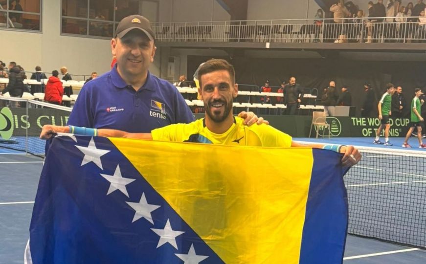 Davis Cup: Damir Džumhur i Mirza Bašić slavili u dublu, BiH razbila Bugarsku sa 3:0