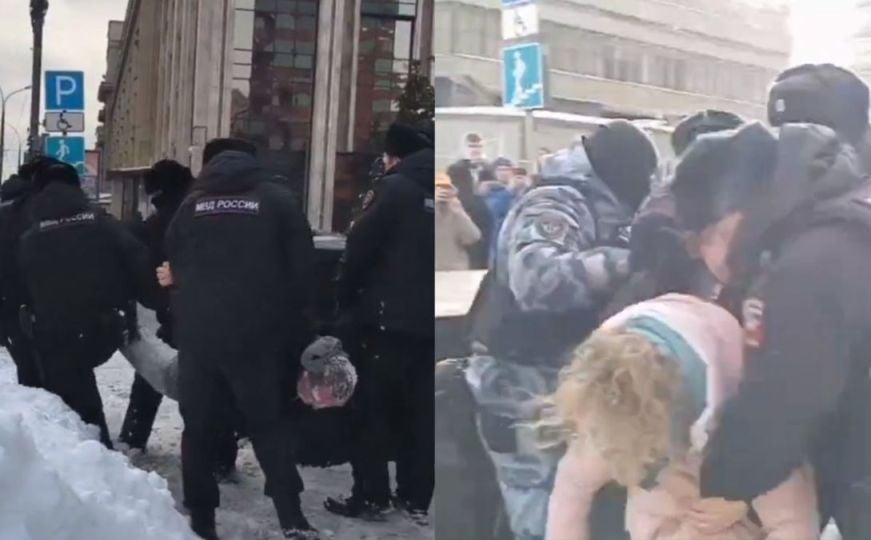 Pogledajte kako u Rusiji hapse ljude koji odaju počast Alekseju Navaljnom