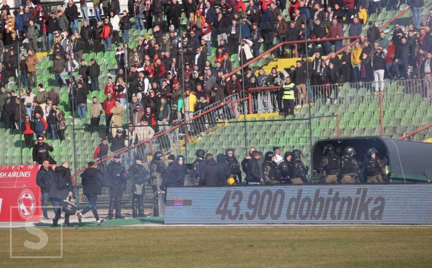 Incident na Koševu: Igrače Širokog Brijega policija morala ispratiti s terena