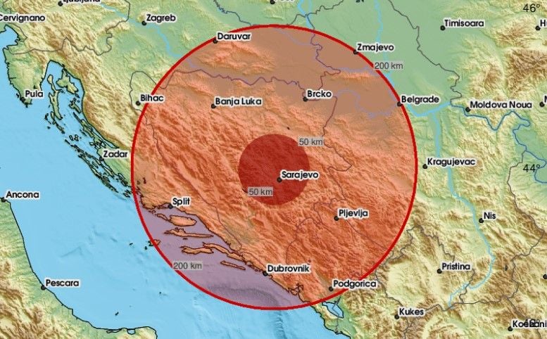 Prve reakcije građana BiH nakon snažnog potresa: 'Zemljotres, baš se osjetio na Breci'