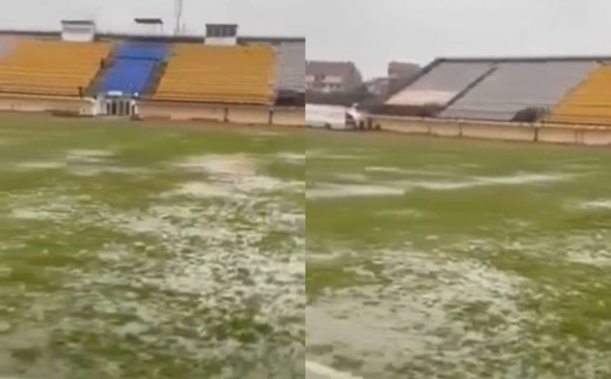 Pogledajte kako je izgledao travnjak stadiona Barice prije otkazane utakmice Premijer lige BiH