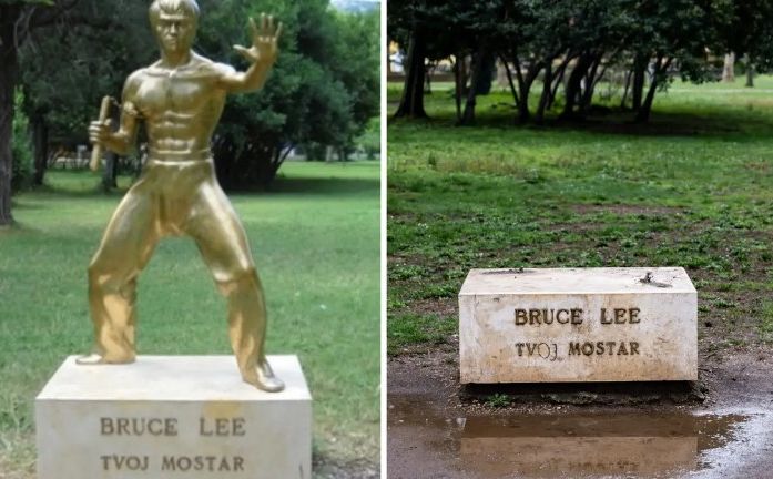 Neko se dobro našalio: Evo gdje je 'završio' kip Brucea Leeja?