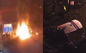 Stravični prizori: Avion se srušio pored autoputa, sumnja se da su svi poginuli