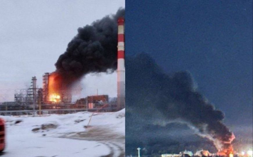 Ukrajina izvršila noćne napade na Rusiju: Gori postrojenje, pogođena i jedna od najvećih rafinerija