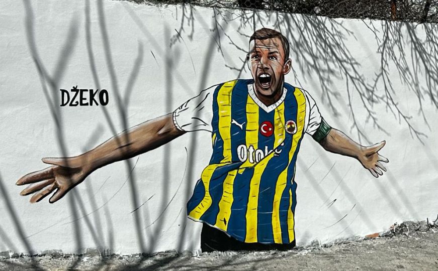 Edin Džeko dobio mural u gradu s najvećom kurdskom zajednicom u Turskoj