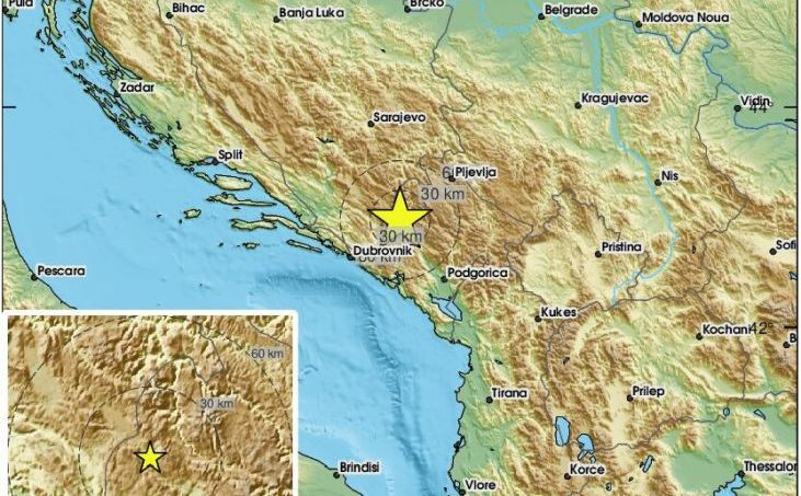 Novi zemljotres pogodio Crnu Goru: "Jako i dugo je treslo…"