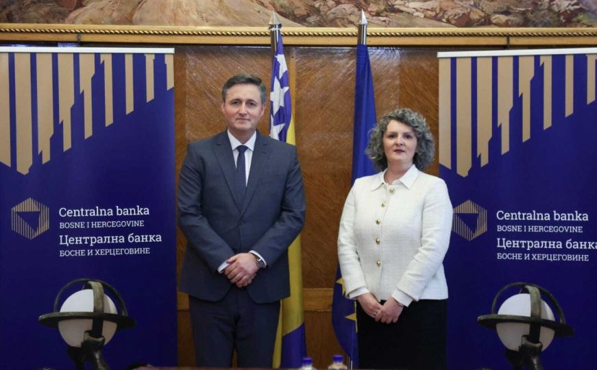 Denis Bećirović posjetio Centralnu banku BiH: Održao sastanak s guvernerkom Jasminom Selimović