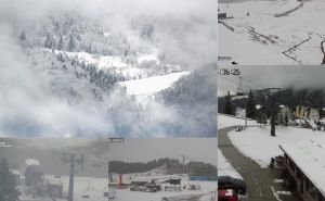 Zimska idila u martu: Snijeg zabijelio bh. planine, na Bjelašnici još uvijek pada