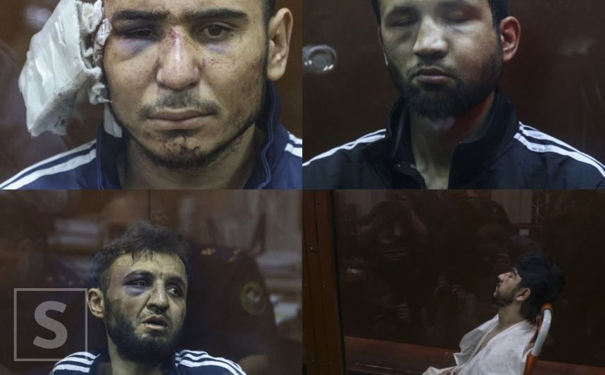 Pogledajte kako izgledaju osumnjičeni za teroristički napad u Moskvi nakon ispitivanja