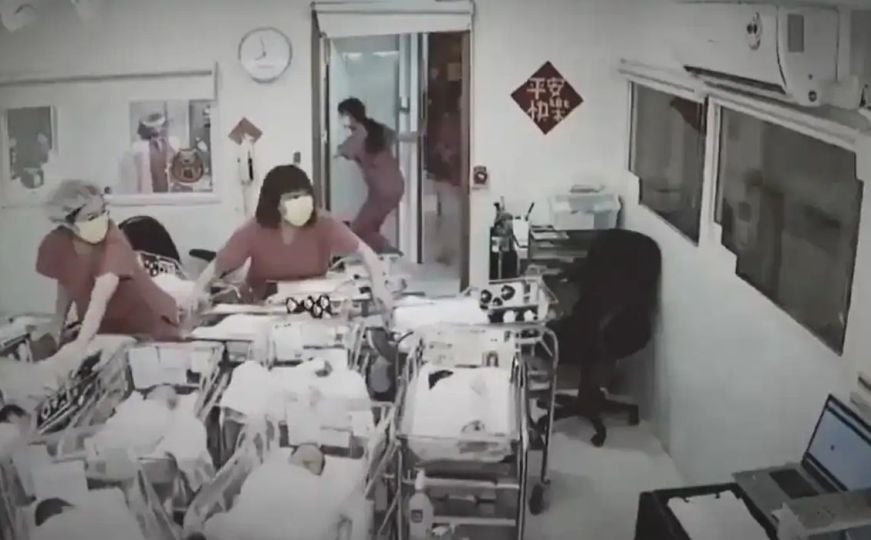 Zemljotres na Tajvanu: Pogledajte kako su sestre spašavale bebe u porodilištu