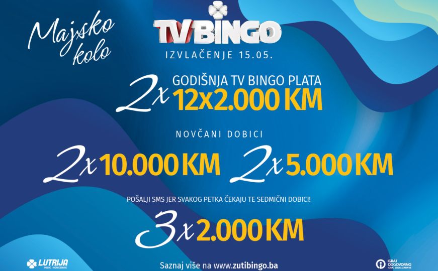 U prodaji žuti Bingo listići za 2. vanredno kolo TV Binga