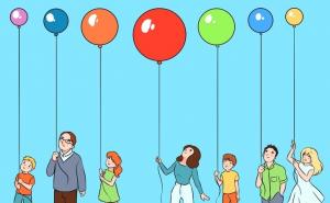 Mozgalica za genijalce: Koji balon je najdalje od plafona?