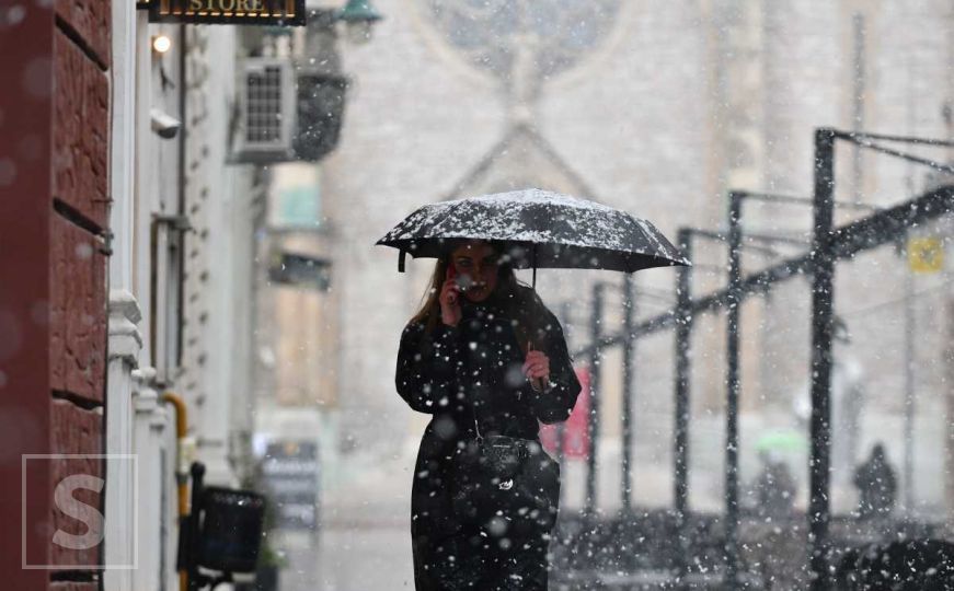 Meteorolozi za večeras najavili snijeg, evo u kojim dijelovima Bosne i Hercegovine će padati