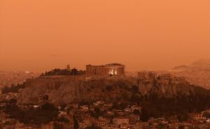 Narandžasto nebo iznad Atine: Spektakularni prizori iz grčke prijestolnice