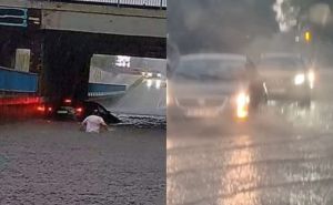 Haotične scene u Hrvatskoj: Automobili 'plivaju' cestama, velike poplave i led na ulicama