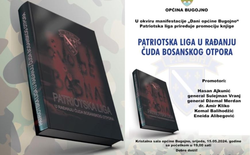 U Bugojnu promocija knjige “Patriotska liga u rađanju čuda bosanskog otpora”