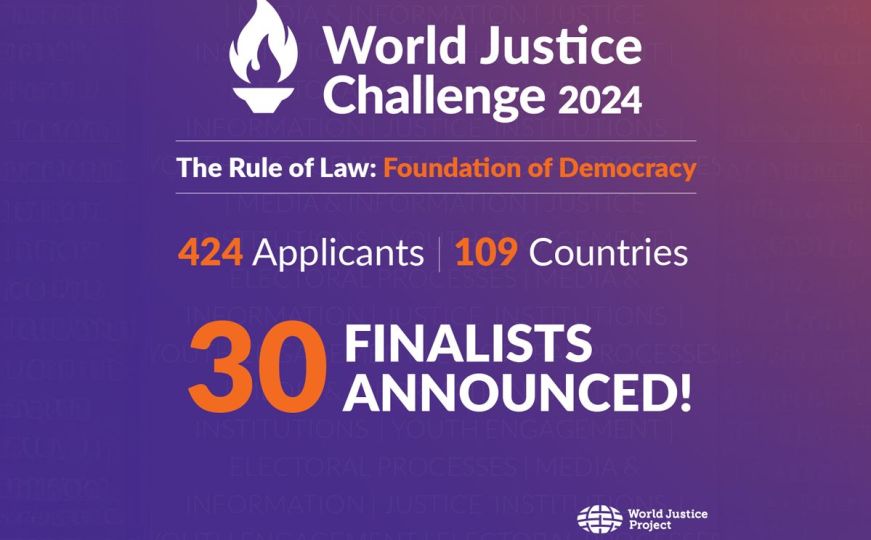 Veliko priznanje: Rad na programu 'Leaders for Justice' u BiH prepoznat od World Justice Project-a!