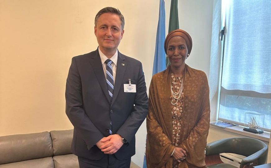 Denis Bećirović sa ambasadoricom Afričke unije o podršci i osudi genocida u Srebrenici