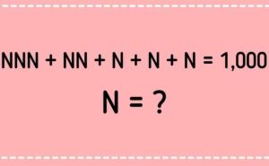 Testirajte svoje matematičke sposobnosti: Koji broj se krije iza slova N?