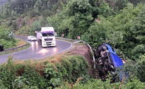 Nesreća kod Jablanice: Kamion sletio s puta
