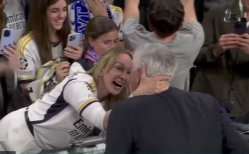Izgledaju kao zaljubljeni tinejdžeri: Ovako slave Carlo Ancelotti i njegova supruga pobjedu u finalu