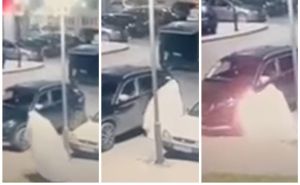 Pogledajte kako je zapaljen automobil na Palama: Pokrio se bijelom plahtom