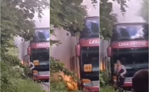 Vraćali se sa Kopaonika: Zapalio se autobus s djecom na ekskurziji, hitne službe na terenu