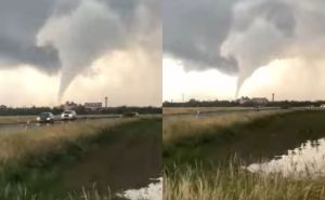 Snimljen tornado u Mađarskoj: Superćelijska oluja stigla iz Austrije, podignuta uzbuna