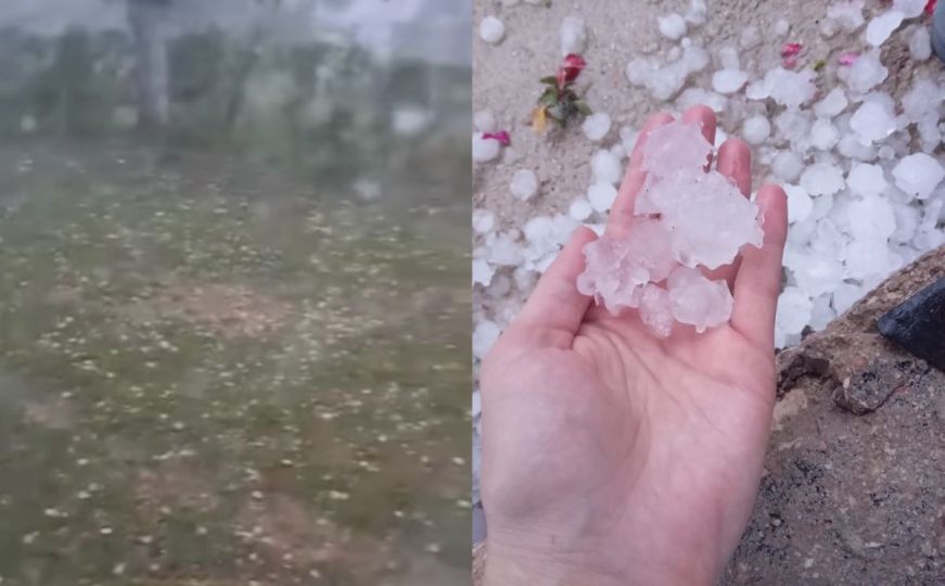 Jako nevrijeme pogodilo dijelove BiH: Padao led veličine oraha