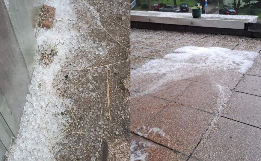 Jako nevrijeme zahvatilo dio BiH: Uz kišu padao i led veličine graška