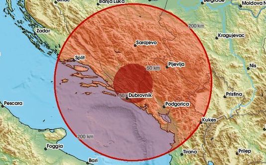 Zemljotres u Crnoj Gori, osjetio se i u BiH: 'Kratko zadrmalo, pojako'