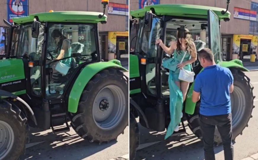 Učenica u Srbiji došla na maturu sa traktorom: 'Nema čega da me bude sramota, ja sam sa sela'